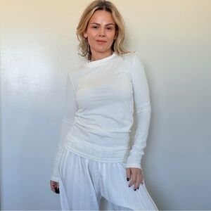 Almina Concept Mock Neck in White